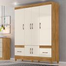 Guarda Roupa Casal Ambiente MS912 6 Portas Freijó Off White - Moval