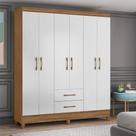 Guarda Roupa Casal Ambiente Panamá 6 Portas Branco - Moval Guarda Roupa Casal Ambiente Panamá 6 Portas Branco - Moval