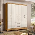 Guarda Roupa Casal Ambiente Panamá 6 Portas Freijó Off White - Moval Guarda Roupa Casal Ambiente Panamá 6 Portas Freijó Off White - Moval