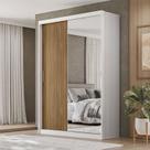 Guarda Roupa Casal Ambiente Riva 22515K com Espelho Branco Amêndola Touch Flex - Demóbile Guarda Roupa Casal Ambiente Riva 22515K com Espelho Branco Amêndola Touch Flex - Demóbile