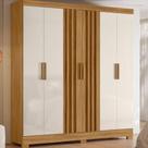 Guarda Roupa Casal Ambiente Valença 6 Portas Freijó Off White - Moval Guarda Roupa Casal Ambiente Valença 6 Portas Freijó Off White - Moval