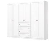 Guarda Roupa Casal Americano 6 Portas Branco HP Henn Guarda Roupa Casal Americano 6 Portas Branco HP Henn