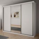 Guarda Roupa Casal Amsterdã 3 Portas 6 Gavetas com Espelho Clic Móveis Guarda Roupa Casal Amsterdã 3 Portas 6 Gavetas com Espelho Clic Móveis