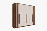 Guarda roupa casal anápolis ripado 6 portas 6 gavetas 100% mdf