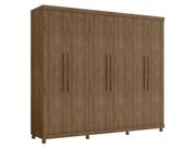 Guarda-Roupa Casal Antares 270cm 6 Portas Noce Bronze