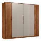 Guarda Roupa Casal Atrice Ripado 6 Portas - Demartêz Guarda Roupa Casal Atrice Ripado 6 Portas - Demartêz