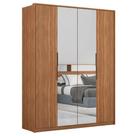 Guarda Roupa Casal Attore D43012k 4 Portas 2 Portas Em Espelho Amendola - Demartêz