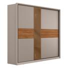 Guarda Roupa Casal Authentic 2 Portas Deslizantes com Vidro Reflecta - Demartêz Guarda Roupa Casal Authentic 2 Portas Deslizantes com Vidro Reflecta - Demartêz