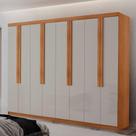Guarda Roupa Casal Avant Mdf Com 8 Portas 4 Gavetas Moderna Naturalle/off White Sem Pés Guarda Roupa Casal Avant Mdf Com 8 Portas 4 Gavetas Moderna Naturalle/off White Sem Pés