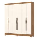 Guarda Roupa Casal B368 Nature Off White Henn - Briz Móveis