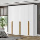 Guarda-Roupa Casal Barcelona 6 Portas 4 Gavetas Branco Fosco - Mx Móveis