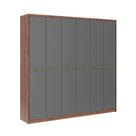 Guarda-Roupa Casal Belmont 6 PT 3 GV Freijó e Titânio