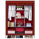 Guarda roupa casal cabideiro grande 8 compartimentos arara portatil organizador de quarto