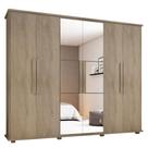 Guarda Roupa Casal Canadá 6 Portas com Espelho 4 Gavetas Niágara Guarda Roupa Casal Canadá 6 Portas com Espelho 4 Gavetas Niágara