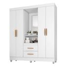Guarda Roupa Casal Capela Branco Brilho - Móveis Leão Guarda Roupa Casal Capela Branco Brilho - Móveis Leão