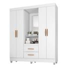 Guarda Roupa Casal Capela Branco Brilho - Móveis Leão Guarda Roupa Casal Capela Branco Brilho - Móveis Leão