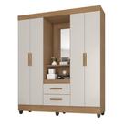 Guarda Roupa Casal Capela Lite Nature Off White - Móveis Leão Guarda Roupa Casal Capela Lite Nature Off White - Móveis Leão