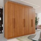 Guarda-Roupa Casal Casal 6 Portas 3 Gavetas Roma Espresso Móveis Marrom/Cinamomo Guarda-Roupa Casal Casal 6 Portas 3 Gavetas Roma Espresso Móveis Marrom/Cinamomo