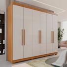 Guarda-Roupa Casal Casal 6 Portas 3 Gavetas Roma Espresso Móveis