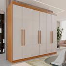 Guarda-Roupa Casal Casal 6 Portas 3 Gavetas Roma Espresso Móveis