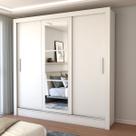 Guarda-Roupa Casal Castela 3 Portas 3 Gavetas com Espelho Branco - Panorama Móveis