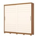 Guarda Roupa Casal Cayman 2 Portas 6 Gavetas com Pés D337 Cinamomo Off White - Henn