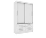 Guarda Roupa Casal Chicago 2 Portas 6 Gavetas S/Espelho Tcil