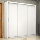 Guarda-Roupa Casal Clarice 3 Portas 4 Gavetas Branco - Pnr Móveis