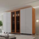 Guarda Roupa Casal Coliseu Gold MDF 6 Portas e 6 Gavetas com Pés Modera Mobília
