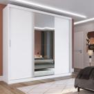 Guarda Roupa Casal com 3 Portas e 1 com 4 Espelhos 100% MDF London Yescasa