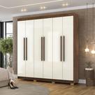 Guarda-Roupa Casal Com 6 Portas 2 Gavetas Buriti