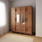 Guarda-roupa Casal com Espelho 10 Portas 2 Gavetas Maceió