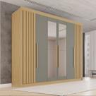 Guarda-roupa Casal com Espelho 100% Mdf 6 Portas 6 Gavetas Granada Premium