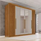Guarda-roupa Casal com Espelho 100% Mdf 6 Portas 6 Gavetas Granada Premium