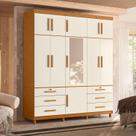 Guarda-roupa Casal com Espelho 11 Portas 6 Gavetas Triton Plus