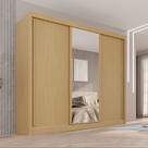 Guarda-roupa Casal com Espelho 3 Portas 4 Gavetas 100% Mdf Ipanema