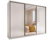 Guarda-roupa Casal com Espelho 3 Portas 6 Gavetas Caemmun Spazio