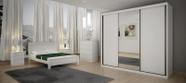 Guarda Roupa Casal com Espelho 3 Portas 6 Gavetas - Paradizzo Gold-Branco - Móveis Novo Horizonte Guarda Roupa Casal com Espelho 3 Portas 6 Gavetas - Paradizzo Gold-Branco - Móveis Novo Horizonte