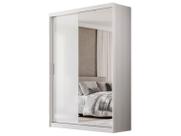 Guarda-roupa Casal com Espelho 4 Gavetas 2 Portas de Correr Demóbile Riva