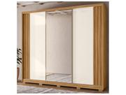 Guarda-roupa Casal com Espelho 6 Gavetas 3 Portas Moval Móveis Inspiração Arizona