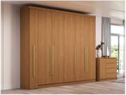 Guarda-roupa Casal com Espelho 6 Gavetas 6 Portas Kappesberg Dakota Classic