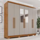 Guarda-roupa Casal com Espelho 6 Portas 2 Gavetas França