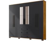 Guarda-roupa Casal com Espelho 6 Portas Araplac Malu Guarda-roupa Casal com Espelho 6 Portas Araplac Malu