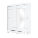 Guarda-Roupa Casal com Espelho Amsterdã Flex 2 PT 2 GV Branco e Rosa Chá