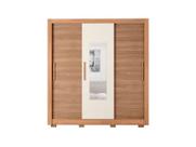 Guarda Roupa Casal com Espelho Chile 3P Caemmun Freijo Off