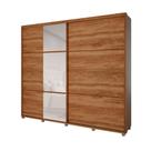 Guarda-Roupa Casal com Espelho Titan 2 PT 6 GV Freijó e Linho