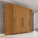 Guarda-roupa Casal com Pés 100% Mdf 6 Portas 6 Gavetas Granada Premium