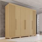 Guarda-roupa Casal com Pés 100% Mdf 6 Portas 6 Gavetas Granada Premium