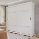 Guarda Roupa Casal com Pés 2 Portas de Correr 100 MDF Blumenau Panan