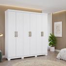 Guarda Roupa Casal com Pés 6 Portas 100MDF Clara Panan Guarda Roupa Casal com Pés 6 Portas 100MDF Clara Panan